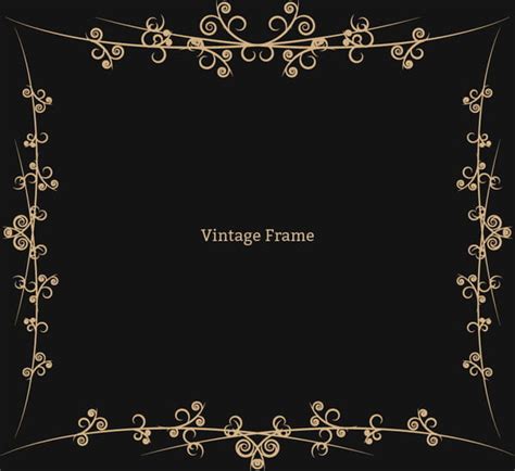 Swirl Vintage Frame Border Eps Ai Vector Uidownload