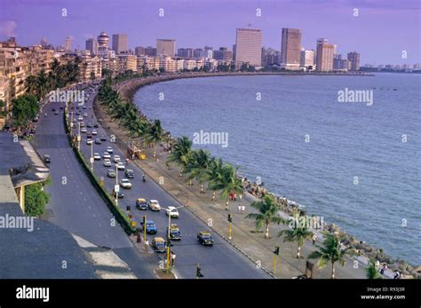 Marine Drive Bombay Mumbai Maharashtra India Stock Photo Alamy