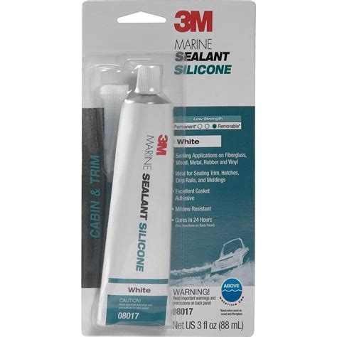 3m Marine Grade Silicone Sealant 08017 For Boats And Rvs White 3