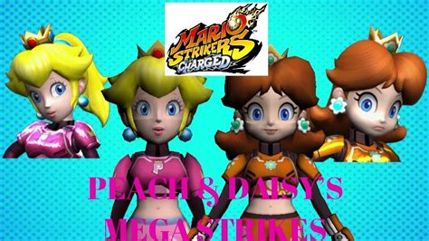 Mario Strikers Charged Peach And Daisys Mega Strikes Youtube