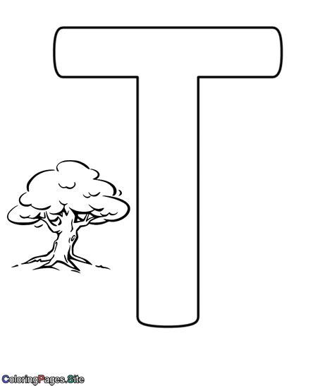 T Letter Online Coloring Page Coloring Pages Online