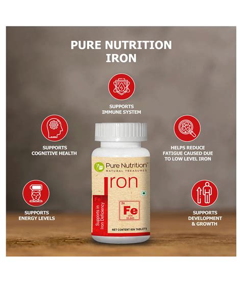 Pure Nutrition Iron Tablet 450 Mg Minerals Tablets Buy Pure Nutrition