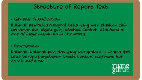Contoh Report Text Dalam Bahasa Inggris Bahasa Inggris Kelas