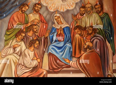 La Venida Del Espíritu Santo Sobre Los Apóstoles Y La Virgen María