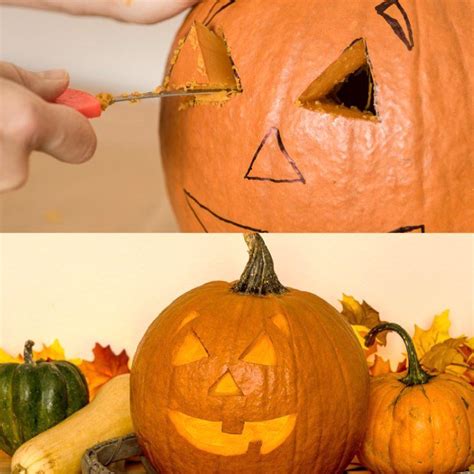 Easy Pumpkin Carving Steps Printable Templates