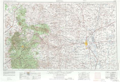 Roswell Topographic Maps Nm Usgs Topo Quad 33104a1 At 1
