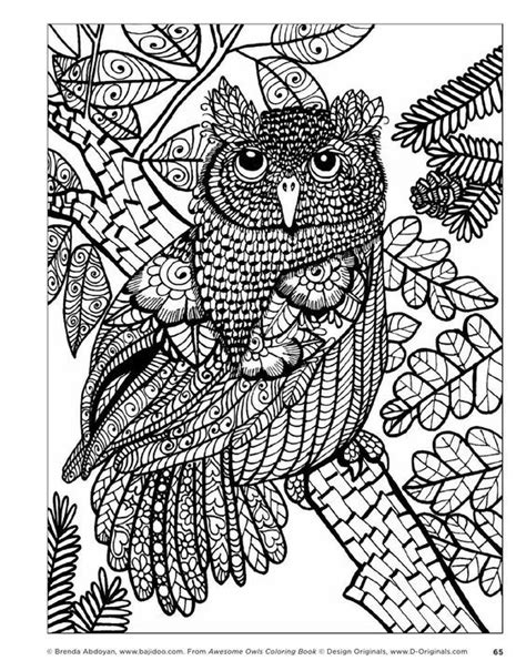 Pin On Free Adult Owl Coloring Pages