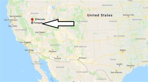 Where Is Tonopah Nevada What County Is Tonopah Tonopah Map Located