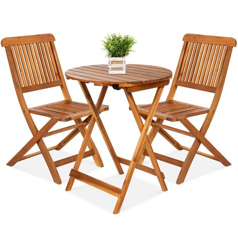 Folding Wooden Garden Bistro Sets For The Outdoors Reviews Outdoor