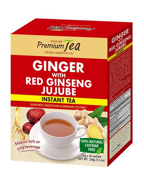 Private Label Instant Ginger Tea With Red Ginseng Jujube Buy Ginger
