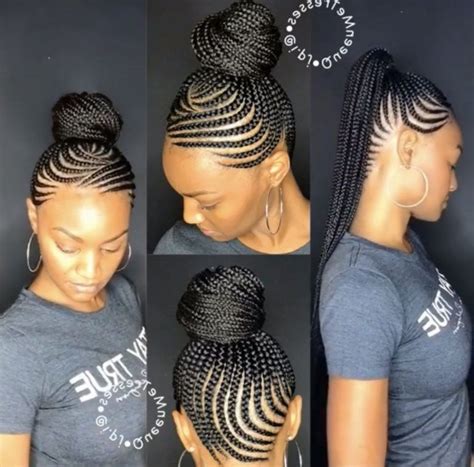This hairstyle is recognized toward impart total and at the very same time provide facial framing which is made up of manufactured it a prominent haircut for a amount of ladies. Pin by Crystalfabulousvoluptuousdiva on Cornrow in 2020 ...