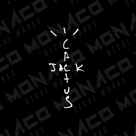 Travis Scott Cactus Jack Logo Vinyl Decalsticker Hip Hop Etsy