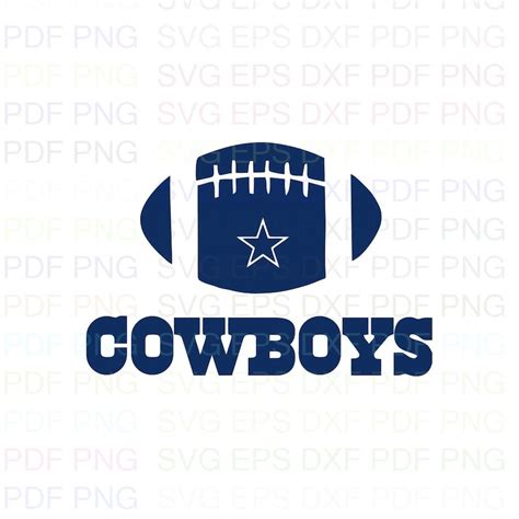 Dallas Cowboys Nfl 2 Svg Dxf Eps Pdf Png Cricut Cutting | Etsy