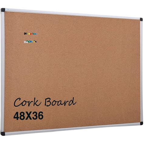 X Board Cork Board Bulletin Board For Wall 48x36 Inch Corkboard With