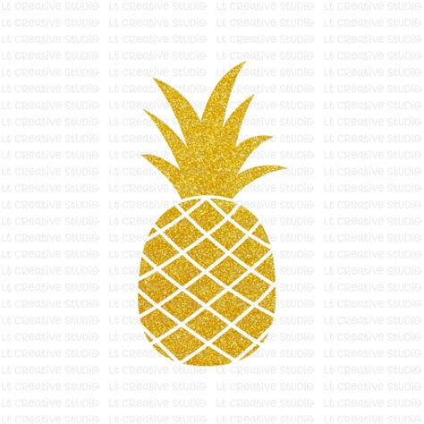 Pineapple Svg Glitter Pineapple Clipart Svg Files Cricut