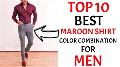 Top Best Maroon Shirt Combination Pants For Men Shirt Pant