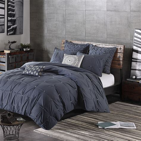 Navy Blue And Grey Comforter Twin Bedding Sets 2020