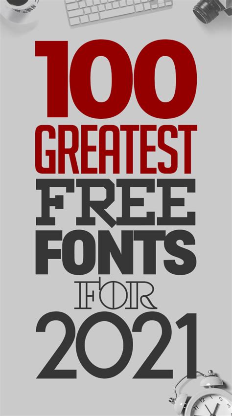 100 Greatest Free Fonts For 2021 Fonts Graphic Design