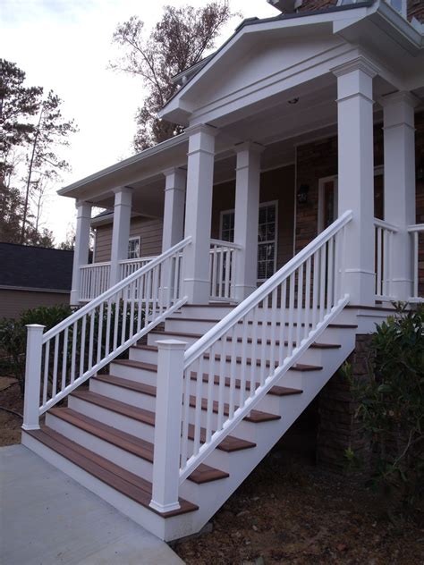 New Front Porch Stairs And Gable Roof Traditional Porch
