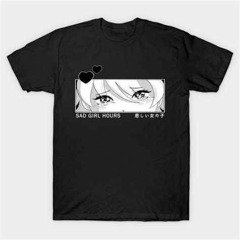 Sad Girl Hours Anime T Shirt Teepublic