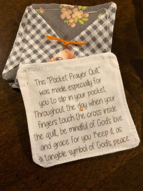 Pocket Prayer Etsy In 2021 Prayer Blanket Quilted Ts Quilt
