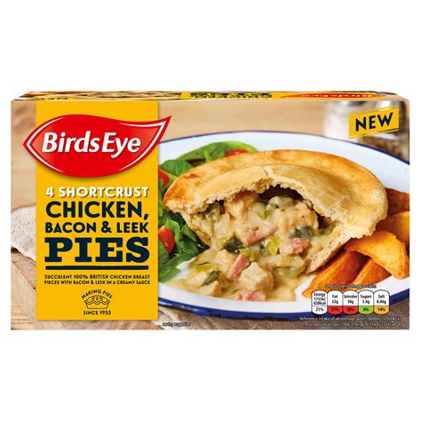 Birds Eye Shortcrust Chicken Bacon Leek Pie G Pies Puddings Iceland Foods