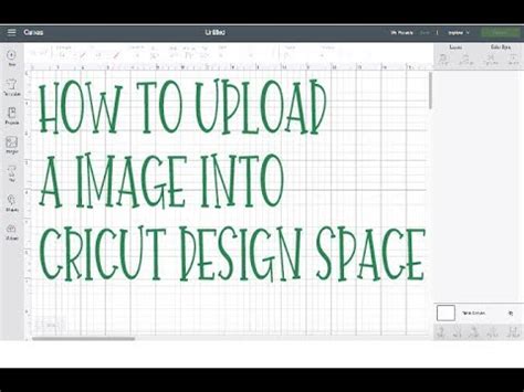 How To Upload A Image Into Cricut Design Space Youtube