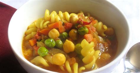 Summery Tomato Soup With Pasta And Chickpeas Kosher Bread Pro