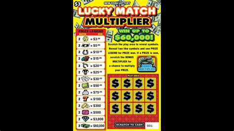 3 Lucky Match Multiplier Win Lottery Bengal Scratch Off Tickets Win