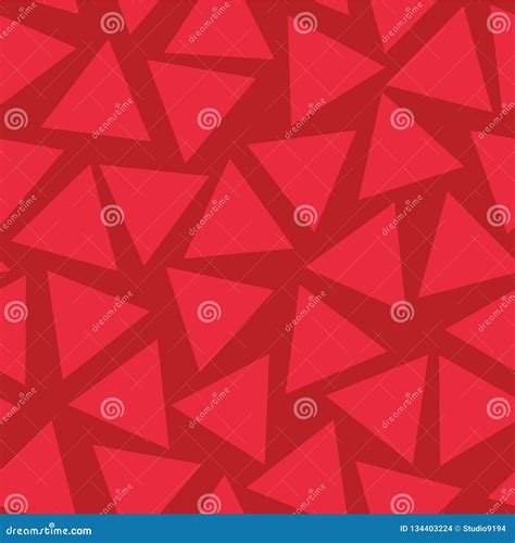 Red Triangles Seamless Vector Pattern Randomly Placed Subtle Red Hues