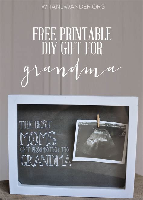 Need easy diy birthday card ideas or free printables birthdays? Homemade Shadow Box Gift for Grandma - Wit & Wander