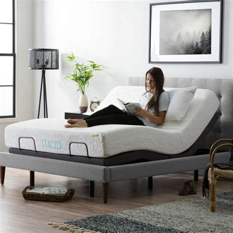 Lucid L300 Adjustable Bed Base With Dual Usb Charging Ports Queen