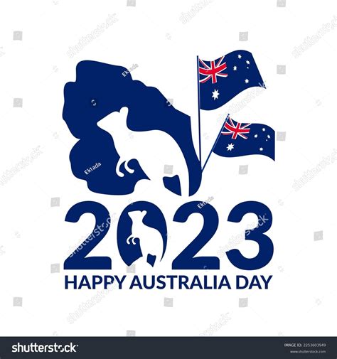 Vector Image Celebrate Australia Day You Stock Vector (Royalty Free