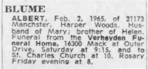 Albert William Blume (1908-1965) - Mémorial Find a Grave