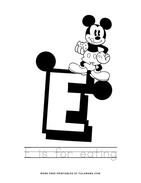 Mickey Mouse Letters Printable Printable Blank World