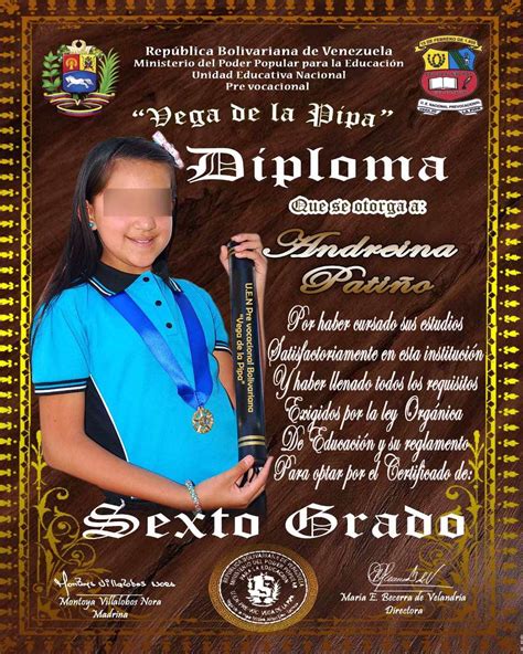 Diplomas De Graduaci N To Grado Pre Escolar Y Bachiller Bs