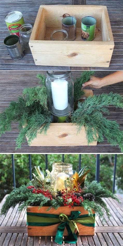 Beautiful And Free 10 Minute Diy Christmas Centerpiece A Piece Of