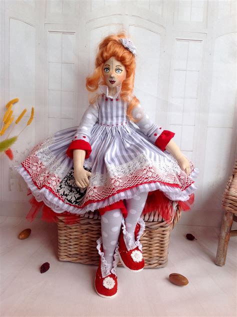 Авторская Текстильная интерьерная кукла Разнообразные игрушки ручной