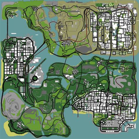 Complete ‘grand Theft Auto V Map Revealed