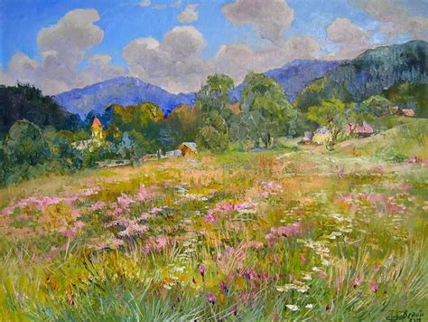Blooming Meadow Painting By Aleksandr Dubrovskyy Saatchi Art