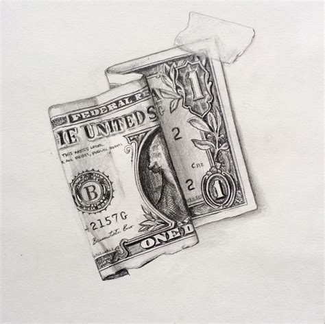 Dollar Bill Sketch At Explore Collection Of Dollar