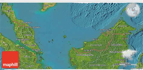 Satellite 3d Map Of Malaysia