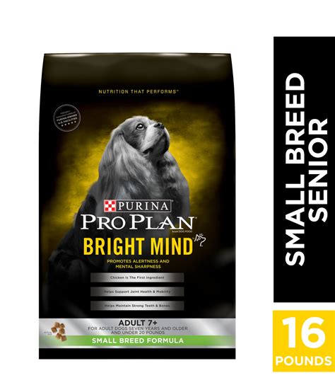 Purina Pro Plan Small Breed Senior Dry Dog Food Bright Mind Small