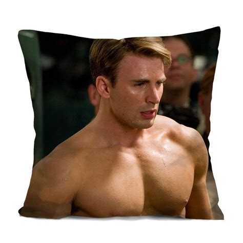 Hot Shirtless Chris Evans Cushion Cover Captain America Chris Evans