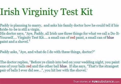 Irish Virginity Test Funsubstance