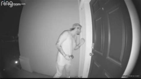 suspected peeping tom caught on camera