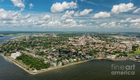 Charleston South Carolina Aerial Photograph By David Oppenheimer