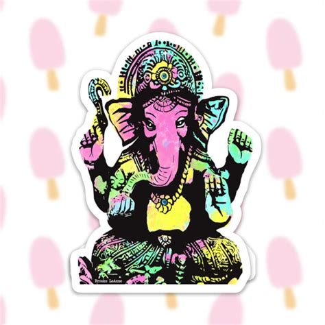 Ganesha Sticker Decal Vinyl Stickers For Laptops Car Etsy