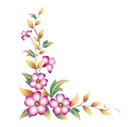 Corner Flowers Png Clip Art Library