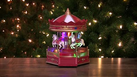 Lighted And Musical Rotating Christmas Carousel Northlight Xh27856
